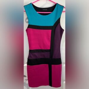 👗2 for $15 or 3 for $20👗 Sirens Summer Bodycon Colour Block Dress. Size S